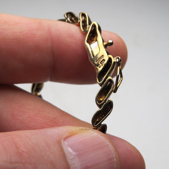 14k Gold *925 Sterling Silver Necklace - Picture 5 of 5